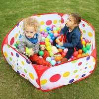 eocusun kids ball pit playpen, 39.4-inch by 19.7-inch with zippered storage bag   